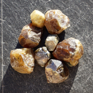 Zelený granát se sagenitem - set 8ks