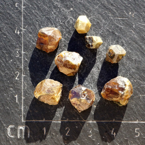 Zelený granát se sagenitem - set 8ks