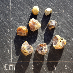 Zelený granát se sagenitem - set 8ks