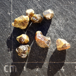 Zelený granát se sagenitem - set 8ks